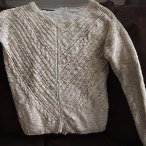 Cream loose knit sweater